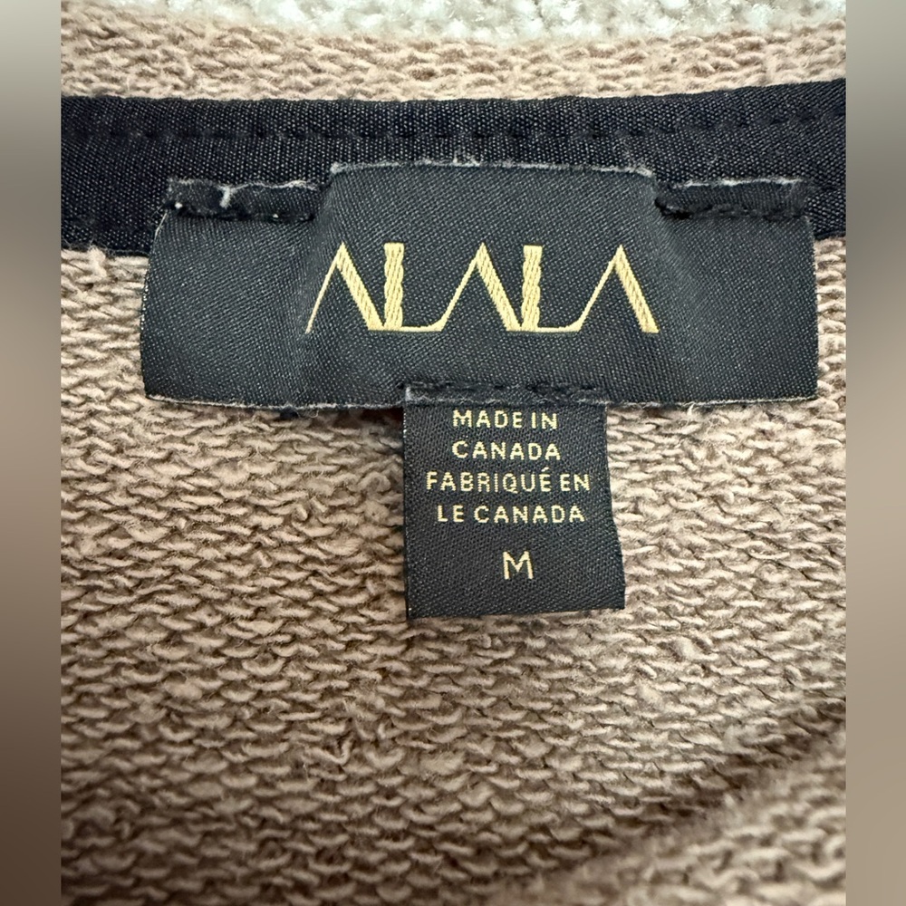 Álala - Edgy Distressed Brown Long Sleeve Cypher Sweatshirt- size Medium - Picture 3 of 14